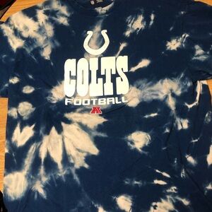 Colts bleach dye tee